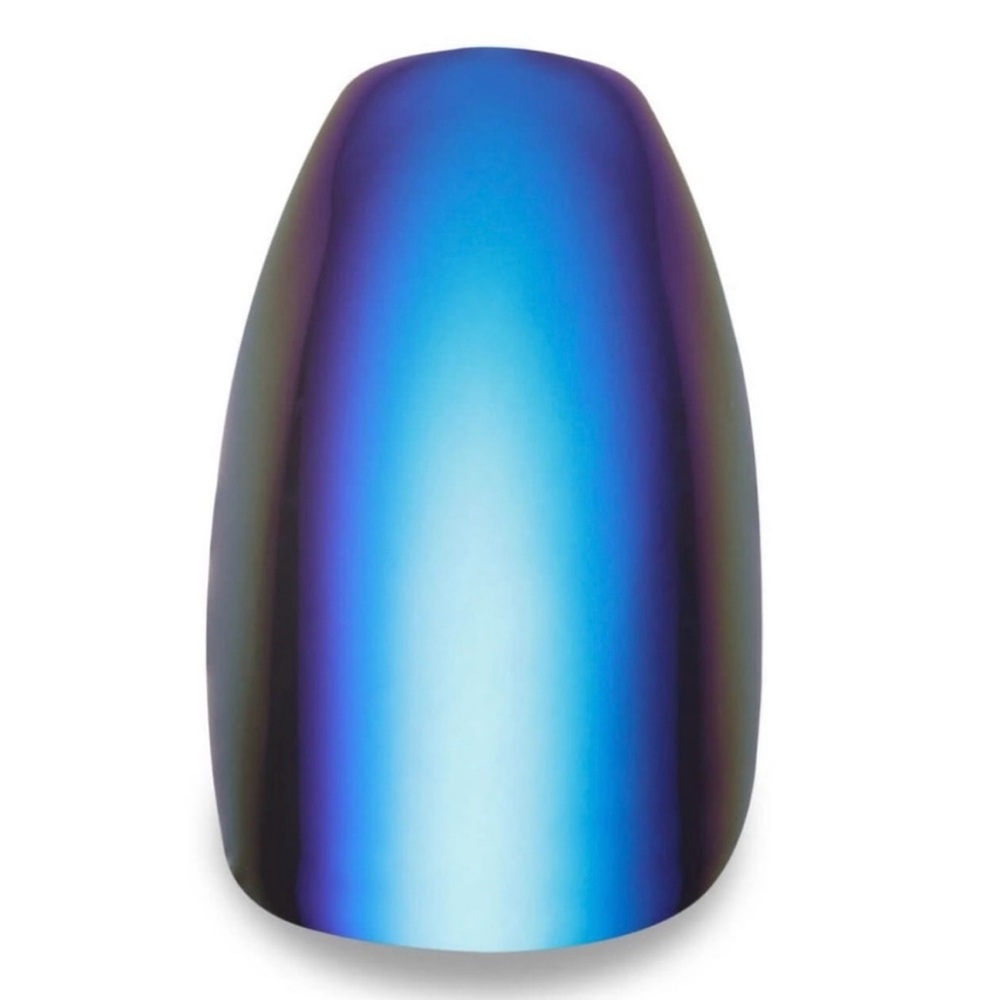 Electric Blue Press-On Coffin Nails by Clutch Nails NIB